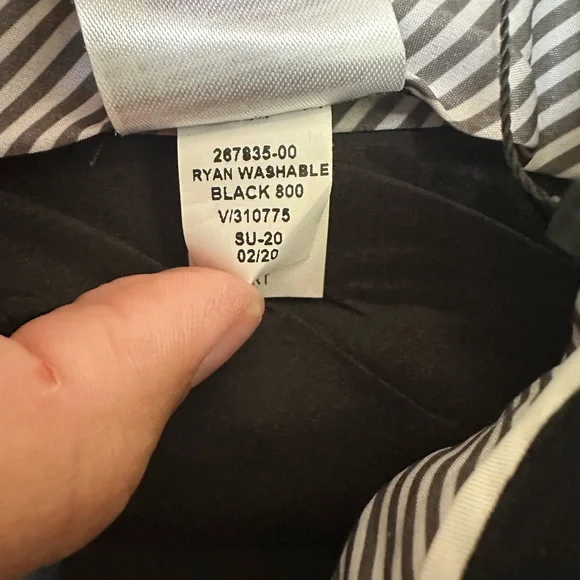 Banana Republic Ryan Slim Straight Fit Washable Wool Blend Pants Black  8 Short - Picture 11 of 14